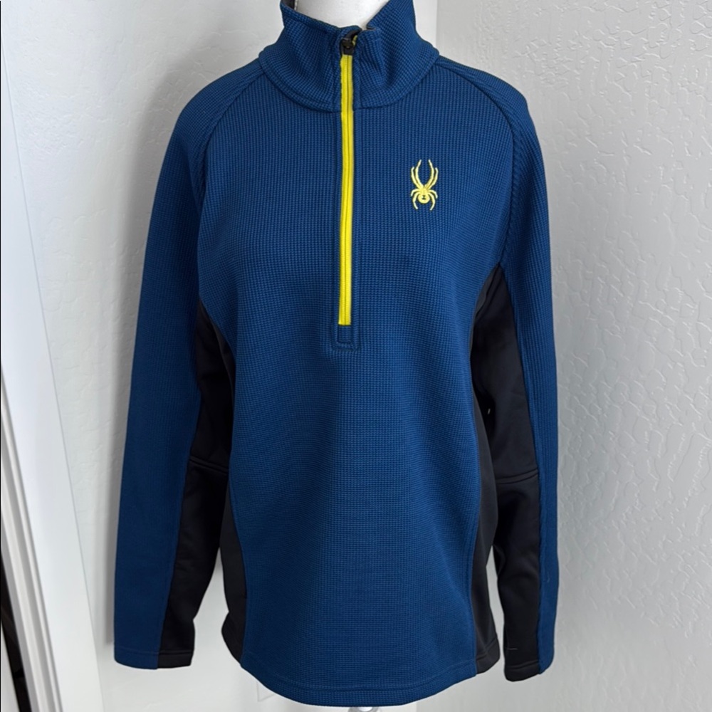 Spyder Men’s Blue and Black Ski Jacket NWOT